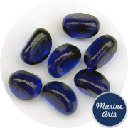 7457-P8 - Craft Pack - Glass Stones - Dark Blue